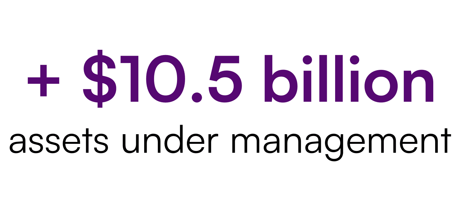 + $10.5 billion assets under management